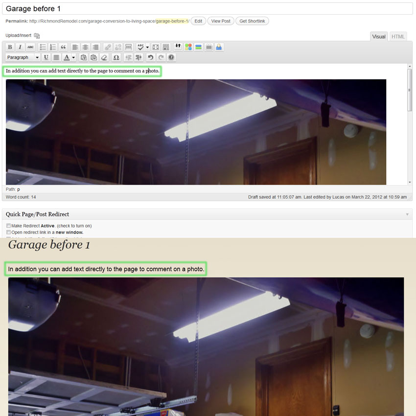 Changing the Project Page 5